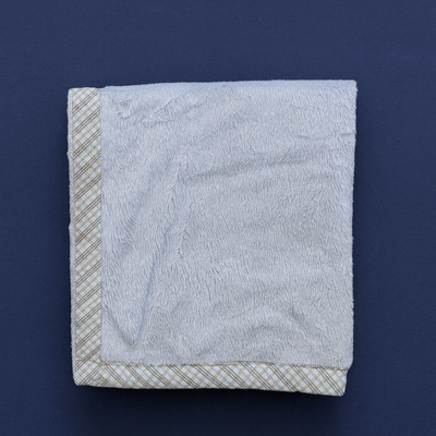 Winter Blanket for Baby | Imported Blue Color polyester- Cotton Blanket For infants