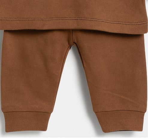 Cotton Pajama Shirt for Baby Girl Boy | Brown