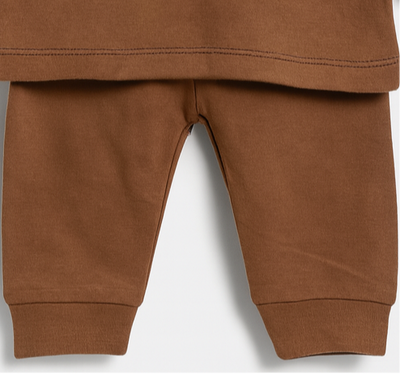 Cotton Pajama Shirt for Baby Girl Boy | Brown