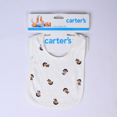 Infant Baby Bib | White Bear | Imported