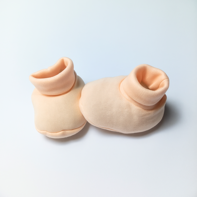 Set of 3 Booties for Baby Boys| Baby Girls | Blue Elephant Design and Orange Plane