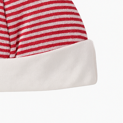 Red Stripe Baby Cap | New Born Baby Caps