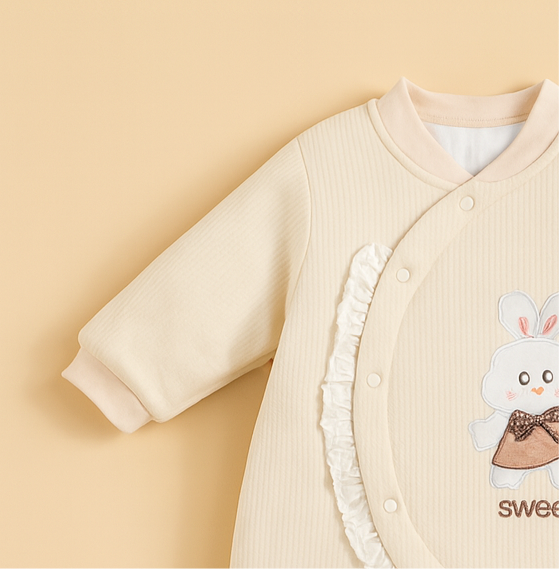 Baby Romper for Winter | Quilted Romper | Imported