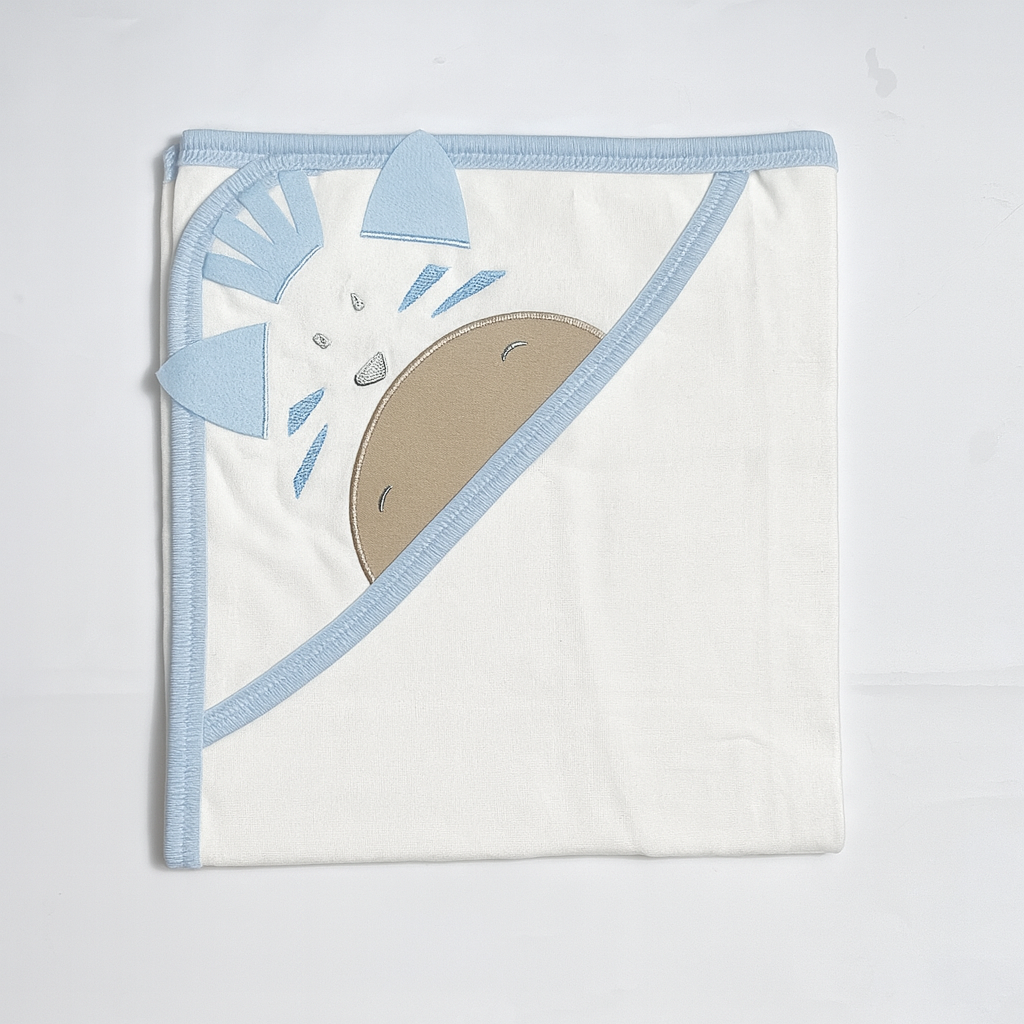 Baby Wrapping Sheet blue | White