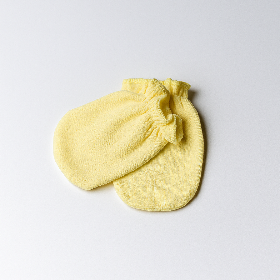 Mittens set of 5 Yellow / Blue / White / Floral for Baby