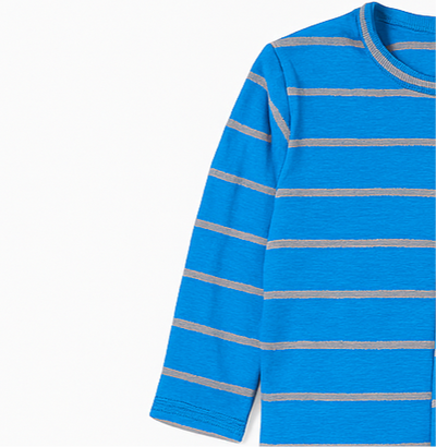 Full Sleeves Pajama Set for Baby Boy - Girl | Cotton | Blue Stripes | Lounge Wear for Toddlers | Night Suit
