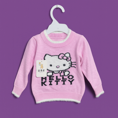 Hello Kitty Baby Sweater | Red and Lilac Colors | Sweater for Baby