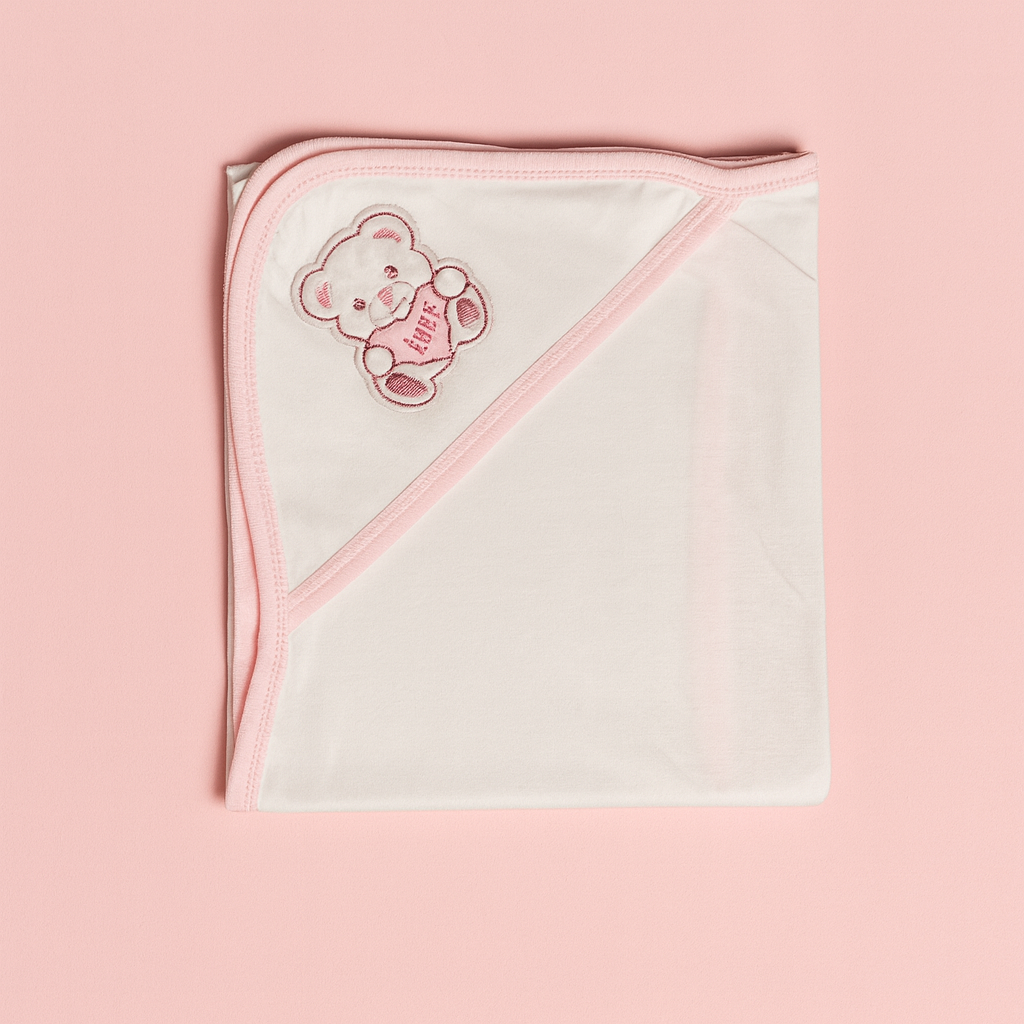 Baby Wrapping Sheet Pink | White