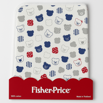 Baby Soft Wrapping Blue Red Bear
