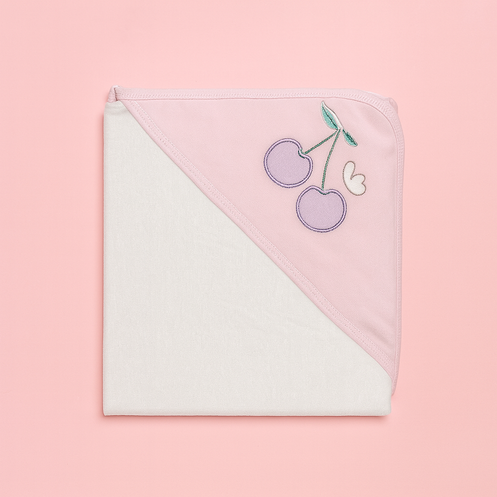 Baby Wrapping Sheet Pink | White