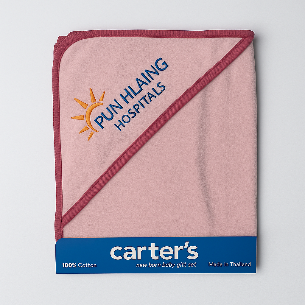 Baby Wrapping Sheet | Pink | Hooded