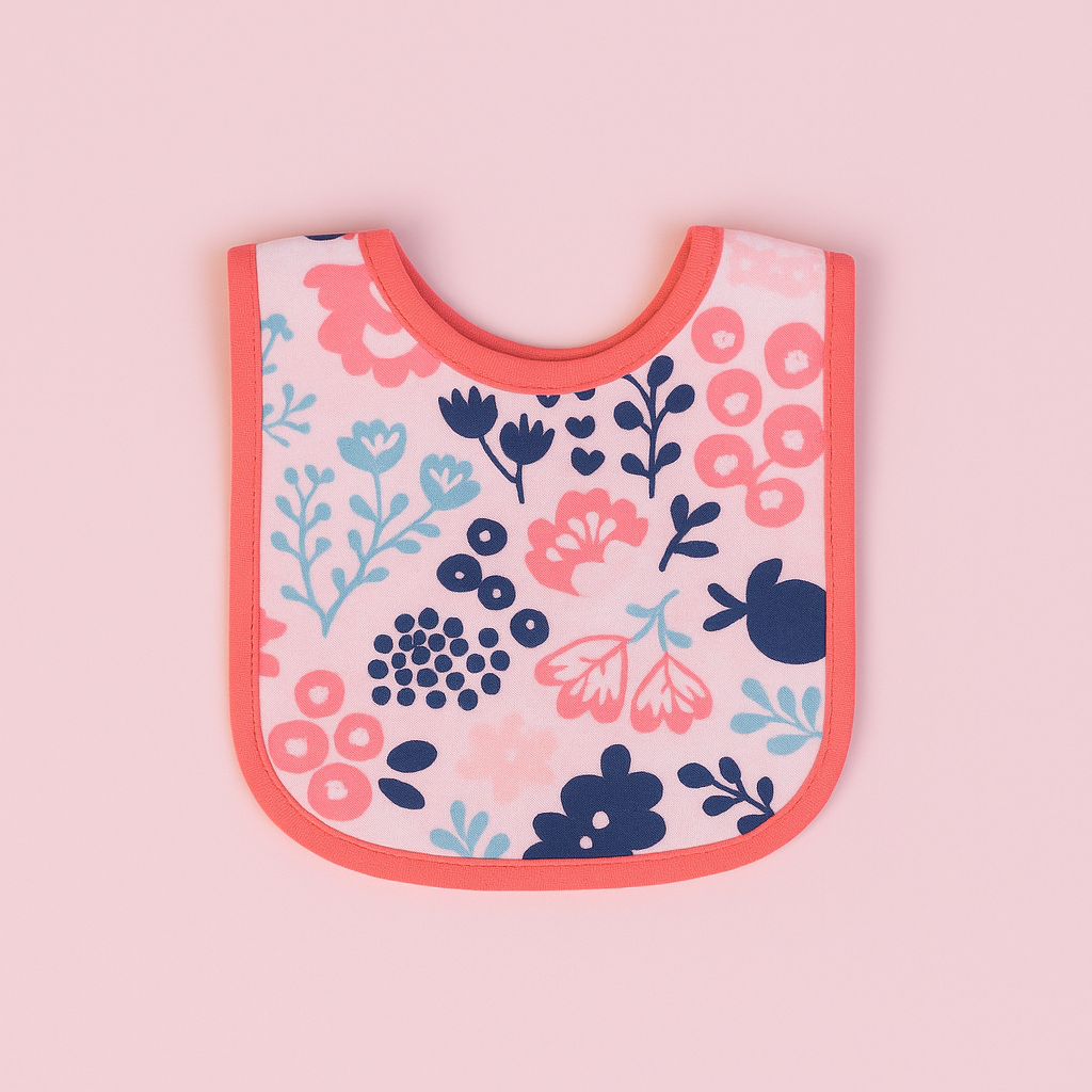 Infant Baby Bib | Floral Pattern | Imported