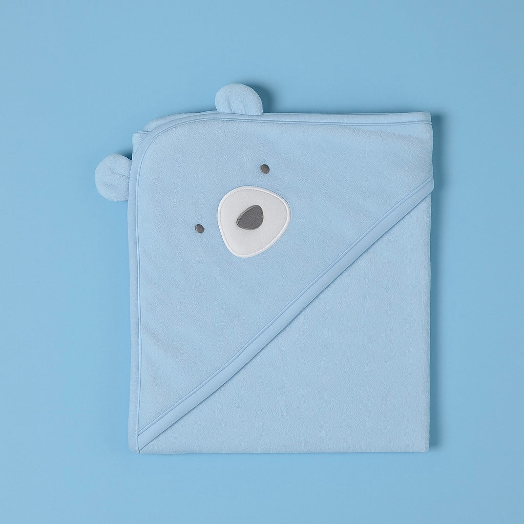 Hooded Baby Bath Towel Blue - Imported