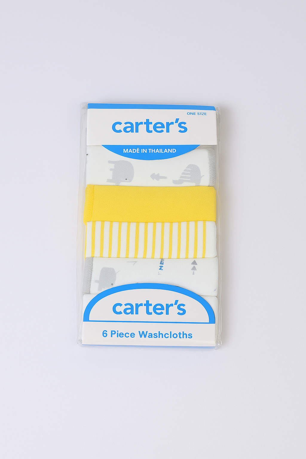 Wash Cloth Set of 6 for Infant Baby | Yellow White