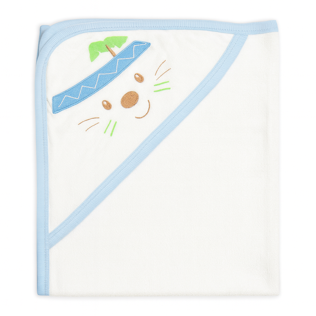 Baby Wrapping Sheet blue | White