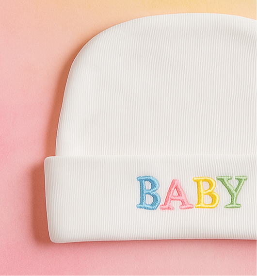 Baby Cap White | New Born Baby Cap | Baby Soft Cotton Cap