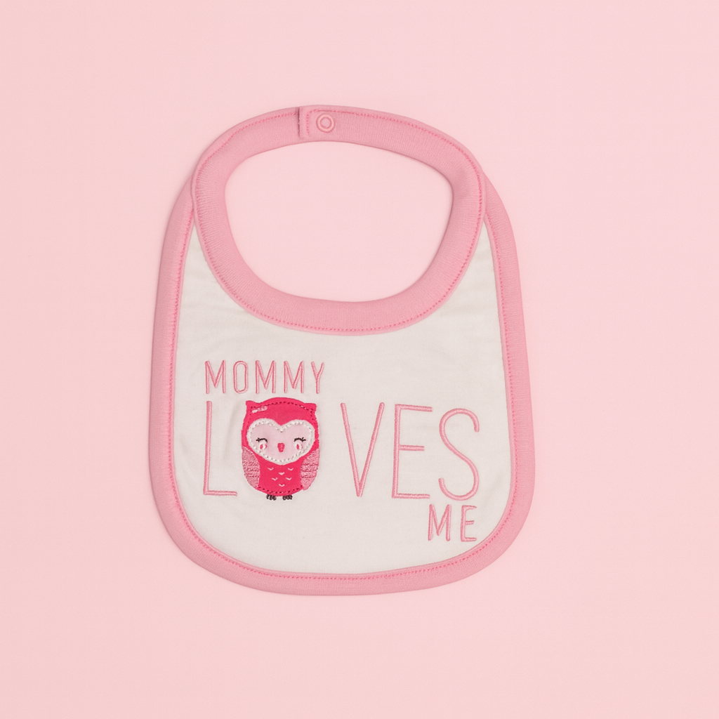 Bib for Baby | Pink | Mommy Loves Me | Imported