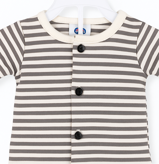 Baby Boy / Girl Stripe Trouser Shirt New Born to 6 Months | Grey