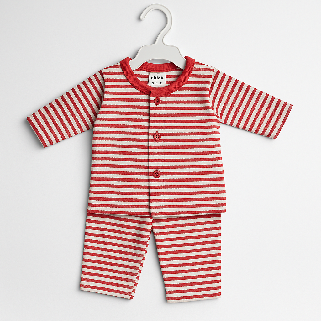 Baby Boy / Girl Stripe Trouser Shirt | Red