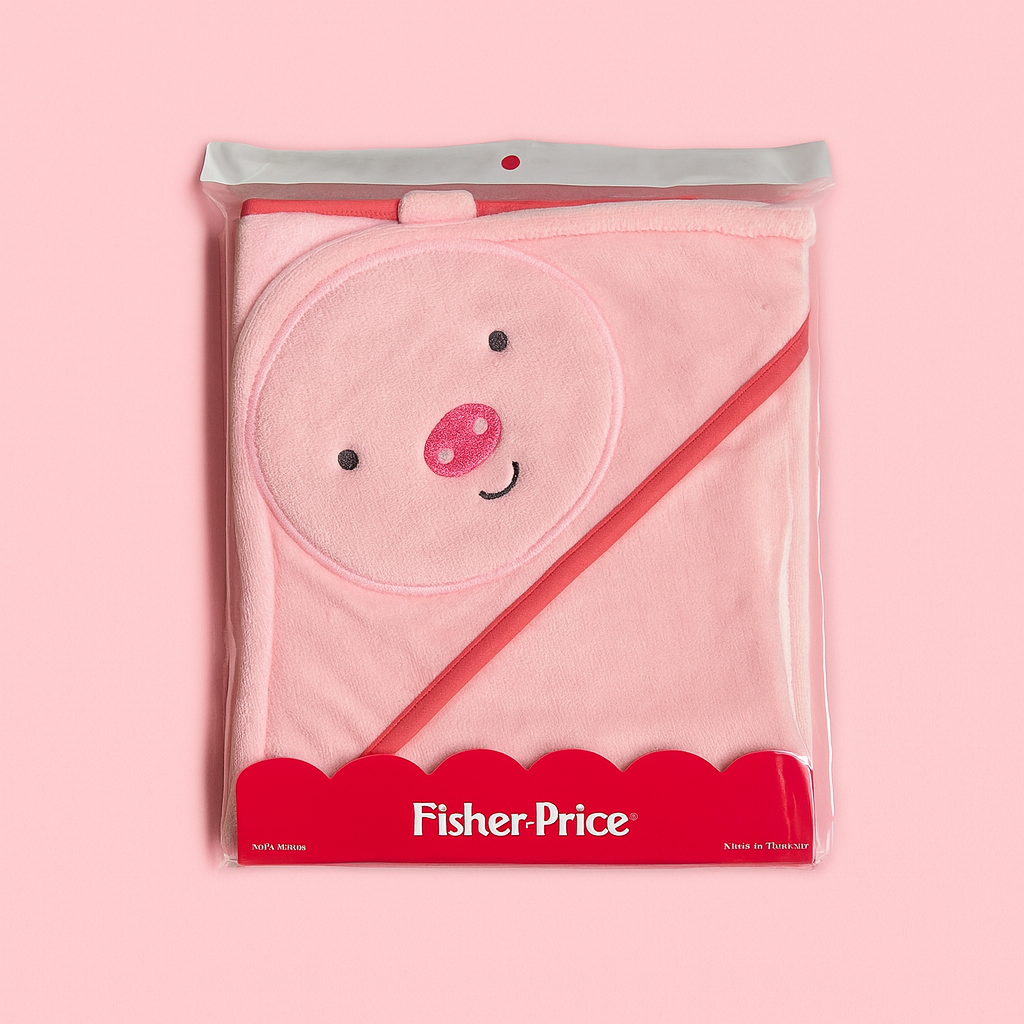 Hooded Bath Towel for Baby | New Born Baby Towel |Pink | Imported