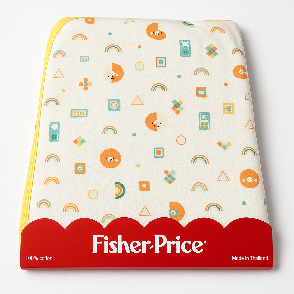 Baby Wrapping Sheet | Yellow Orange White