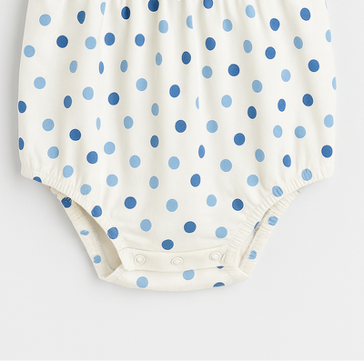 Baby white Polka Dot Body Suit | Imported