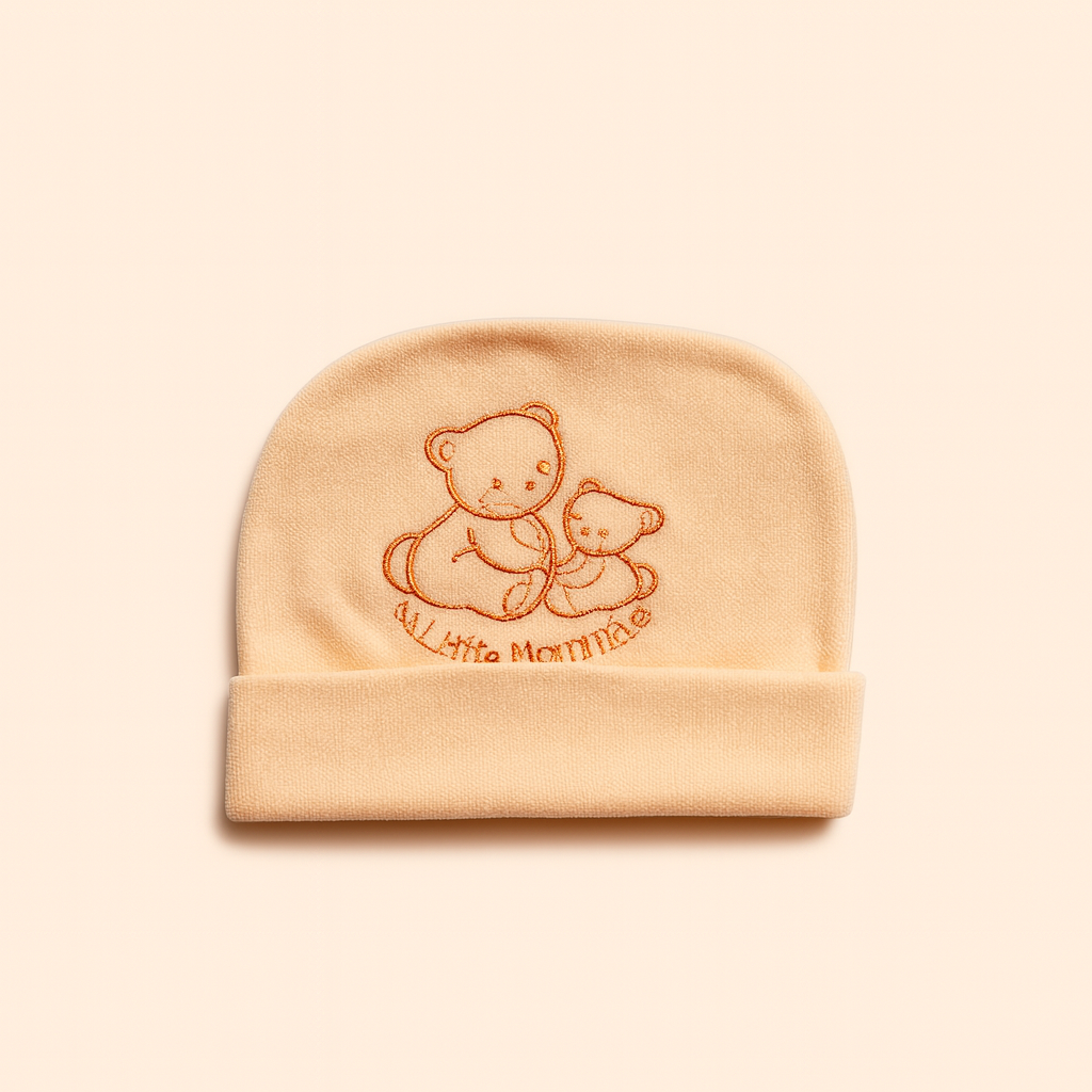 Bear Baby Cap Little Friends | New Born Baby Caps | Orange