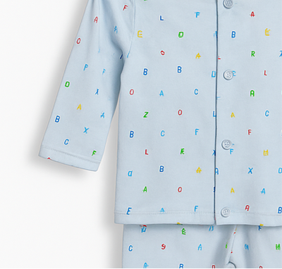 Baby Full Sleeves Pajama Set Cotton | Lettes | Lounge Wear for Toddlers | Night Suit