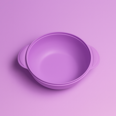 Meal Box For Baby Purple | 4 Sections | Fork | Spoon