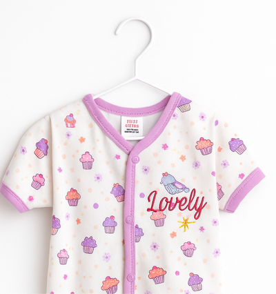 Baby Body Romper Full Suit Purple Lovely | Imported