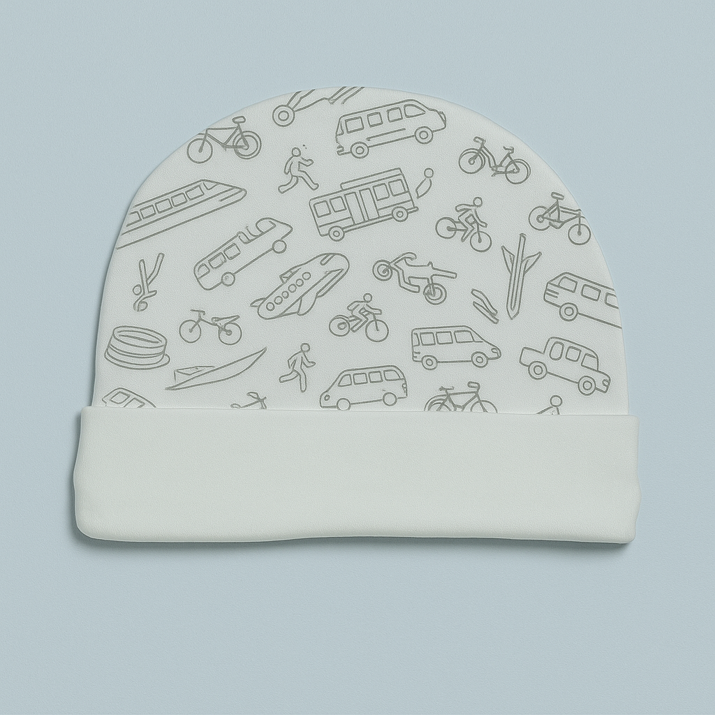 Black and White Baby Cap | New Born Baby Caps