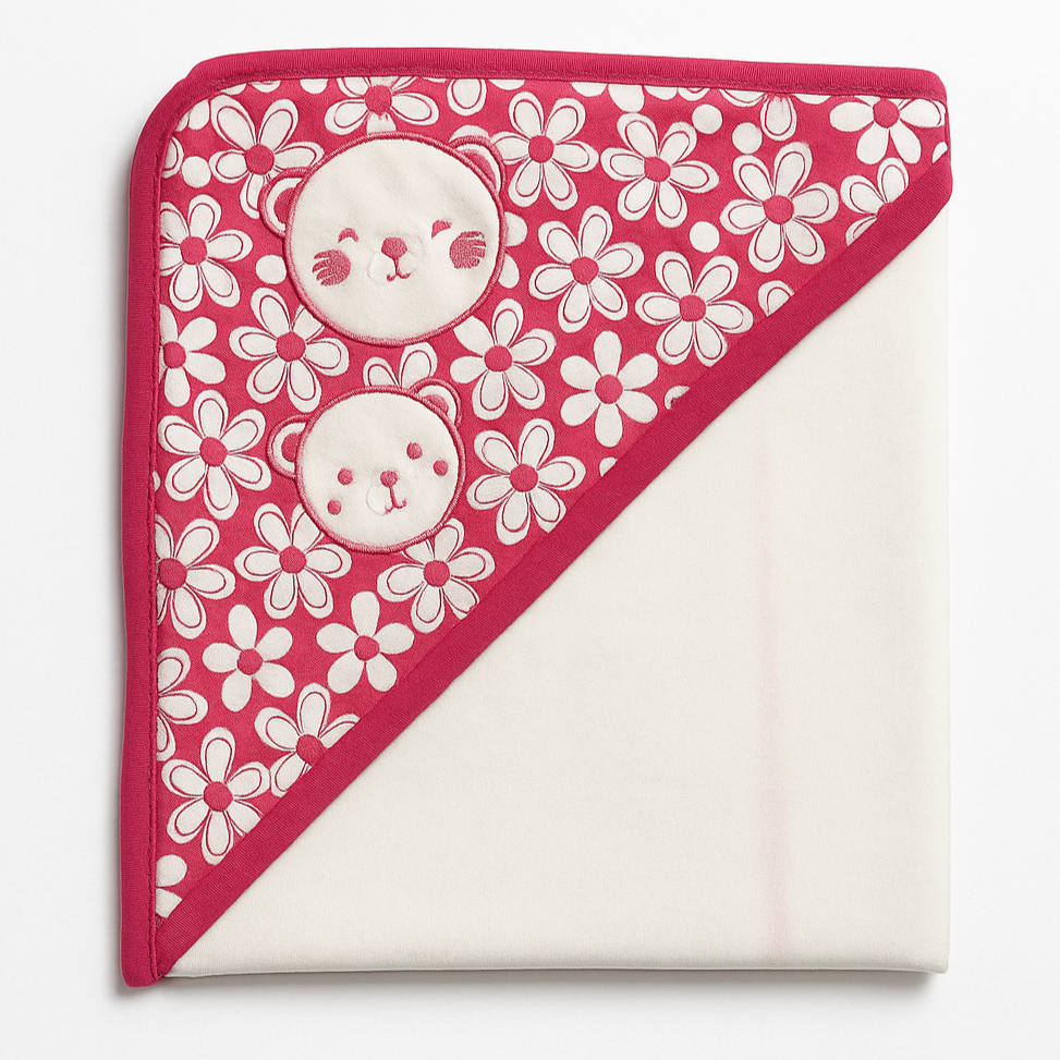 Infant Wrapping Sheet Red and White