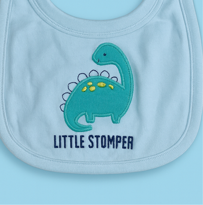 Bib for Baby | Blue | Little Stomper | Imported