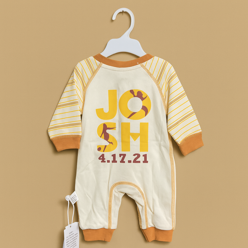 Baby Body Suit | Brown | Soft Cotton Sports Style
