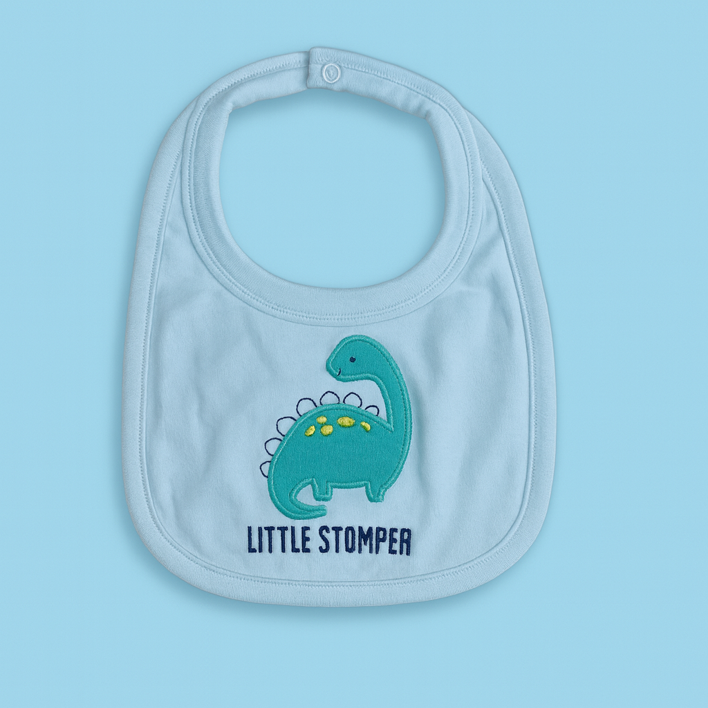 Bib for Baby | Blue | Little Stomper | Imported