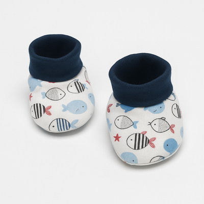 Infant Baby Booties Pack of 2 Blue for Boys | Importedl