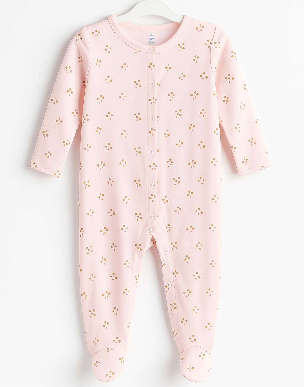 Baby Full Body Romper  | Light Pink Pow
