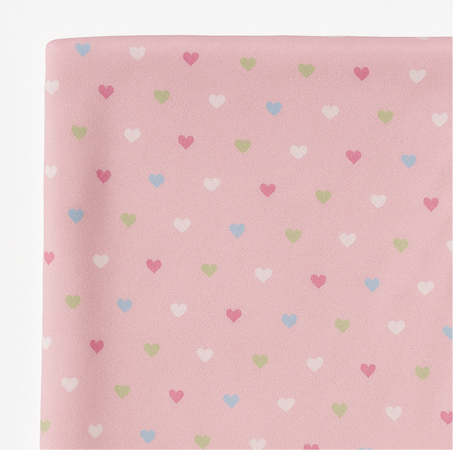 Baby Wrapping Sheet | Hearts | Pink