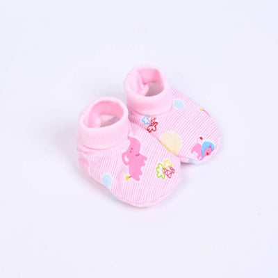 Infant Baby Pink Booties For Girls Set of 2 | Mix | TND108