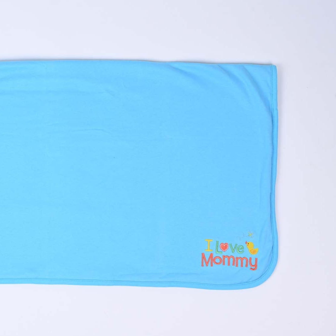 I Love Mommy Baby Soft Wrapping Sheet | Imported