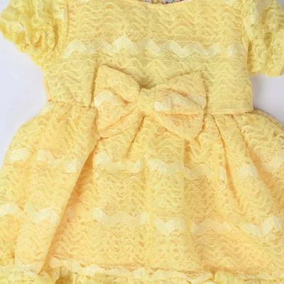 Fancy Yellow Bella Frock for Infant Girls | Imported Baby Girl Dress