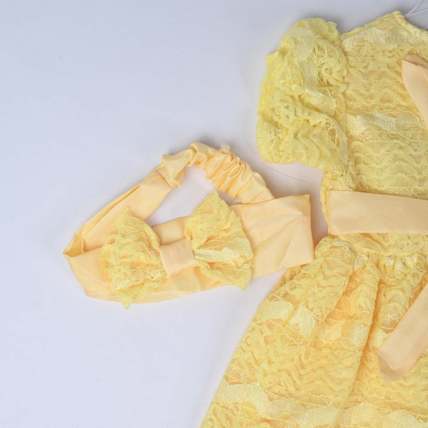 Fancy Yellow Bella Frock for Infant Girls | Imported Baby Girl Dress