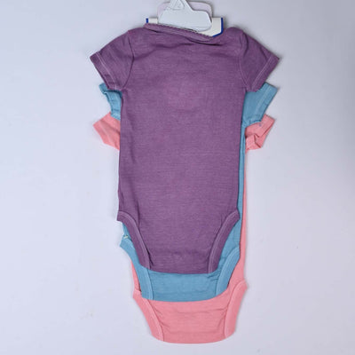 Solid Cotton Infant Girl Romper Set of 3 BD101