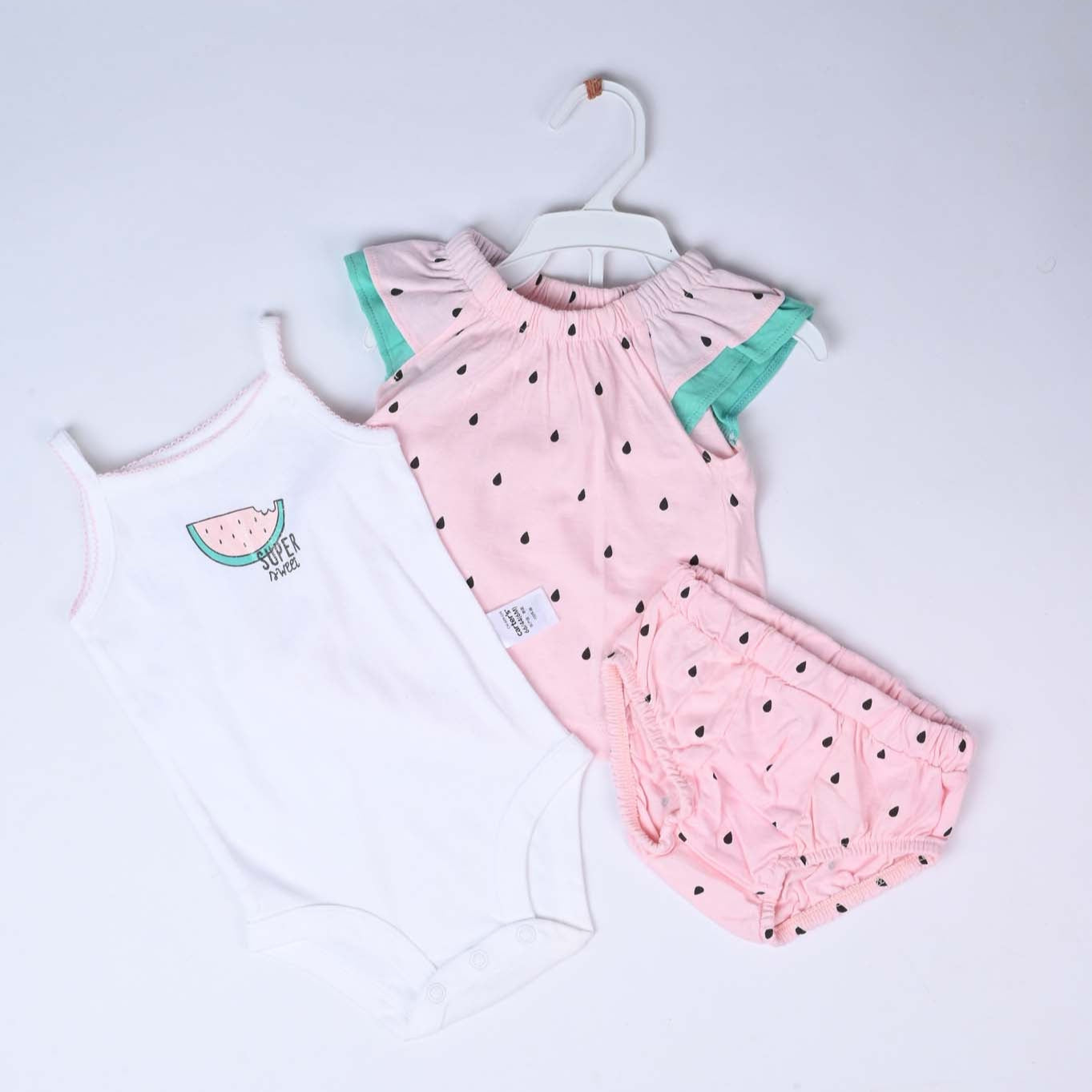 3 piece  Watermelon Romper Set For baby girls| Imported