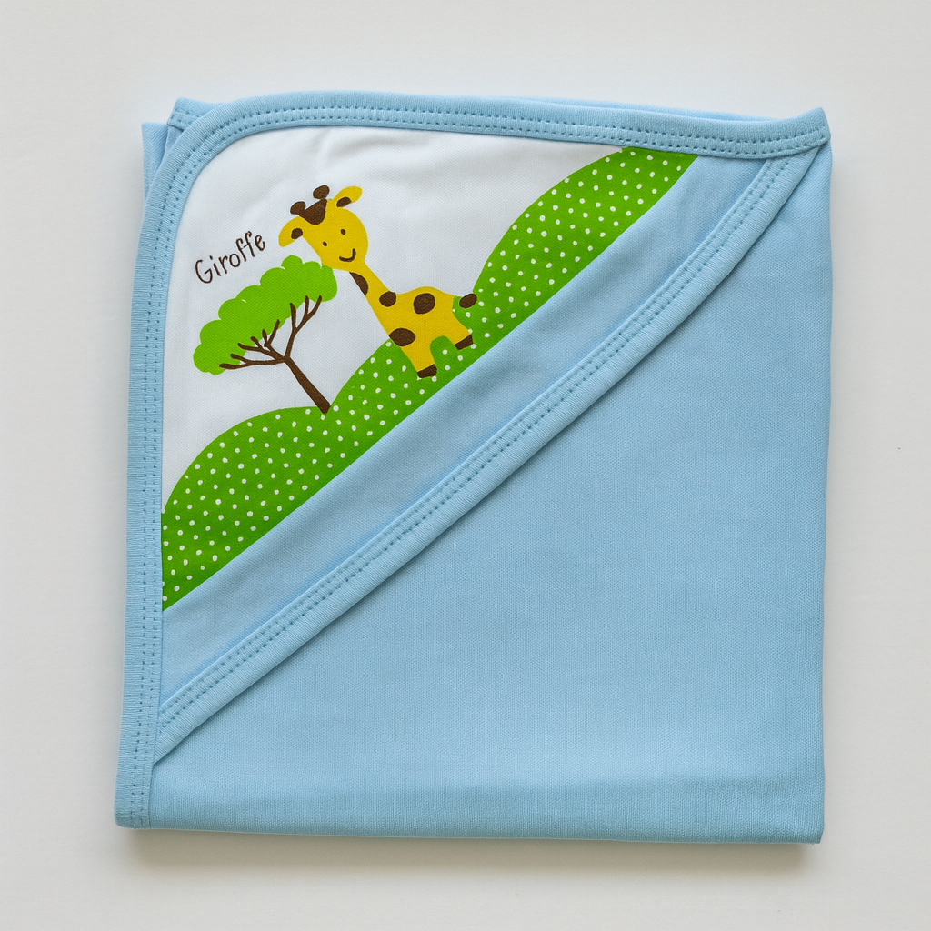 Baby Wrapping Sheet blue | White