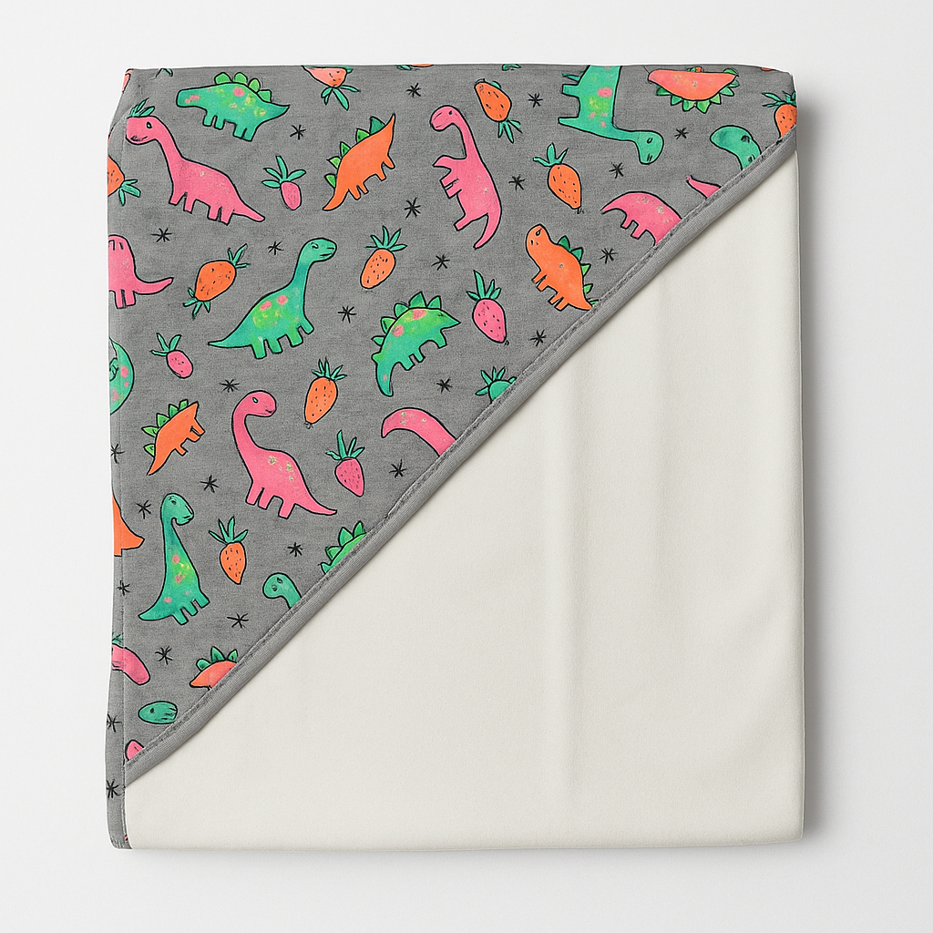 Infant Wrapping Sheet White Grey | Imported
