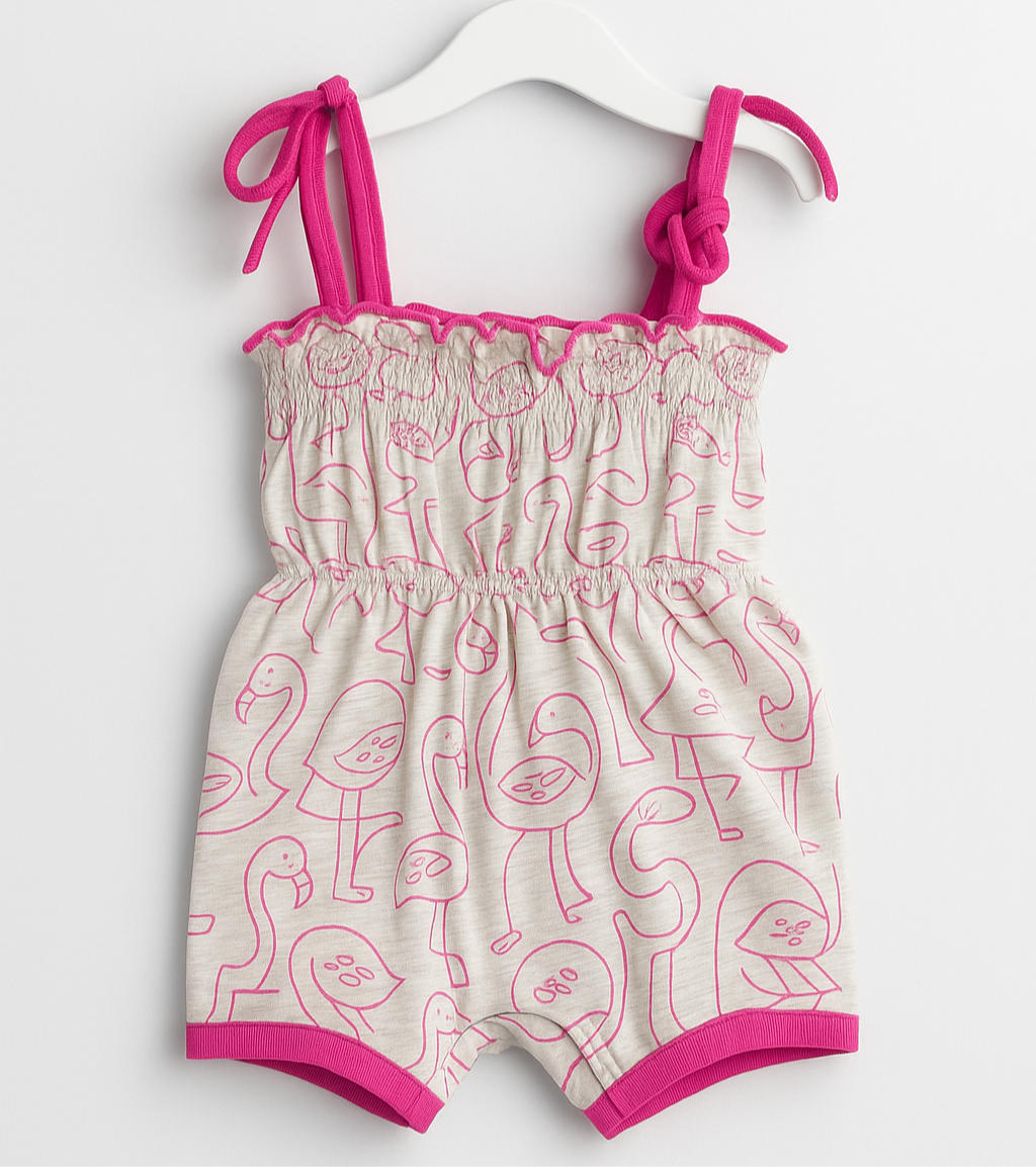 Romper Suit Sleeveless For Baby Girls Pink | Imported