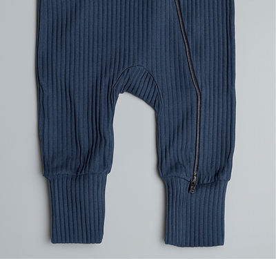 Baby Full Body Suit Romper for Baby | Navy Blue | Zipper| Imported