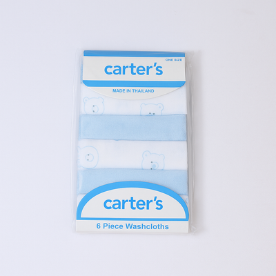 Wash Cloth Set of 6 for Infant Baby | Blue