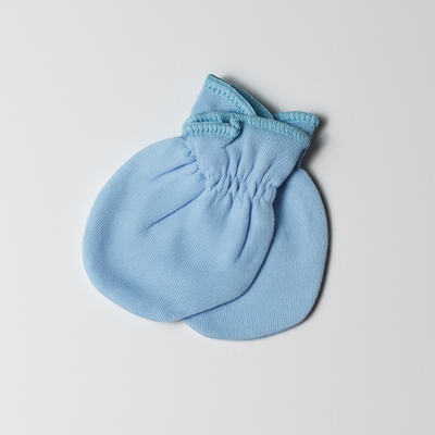 Mittens set of 3 Blue / Black / Purple for Baby Boy / Girl